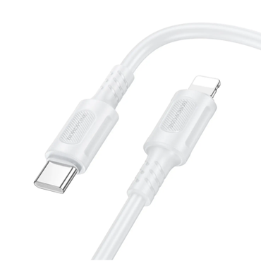 Cable Borofone BX111 USB-C a Lightning 27W Blanco 1m